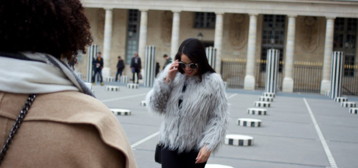 Faux Fur Outfit Paris