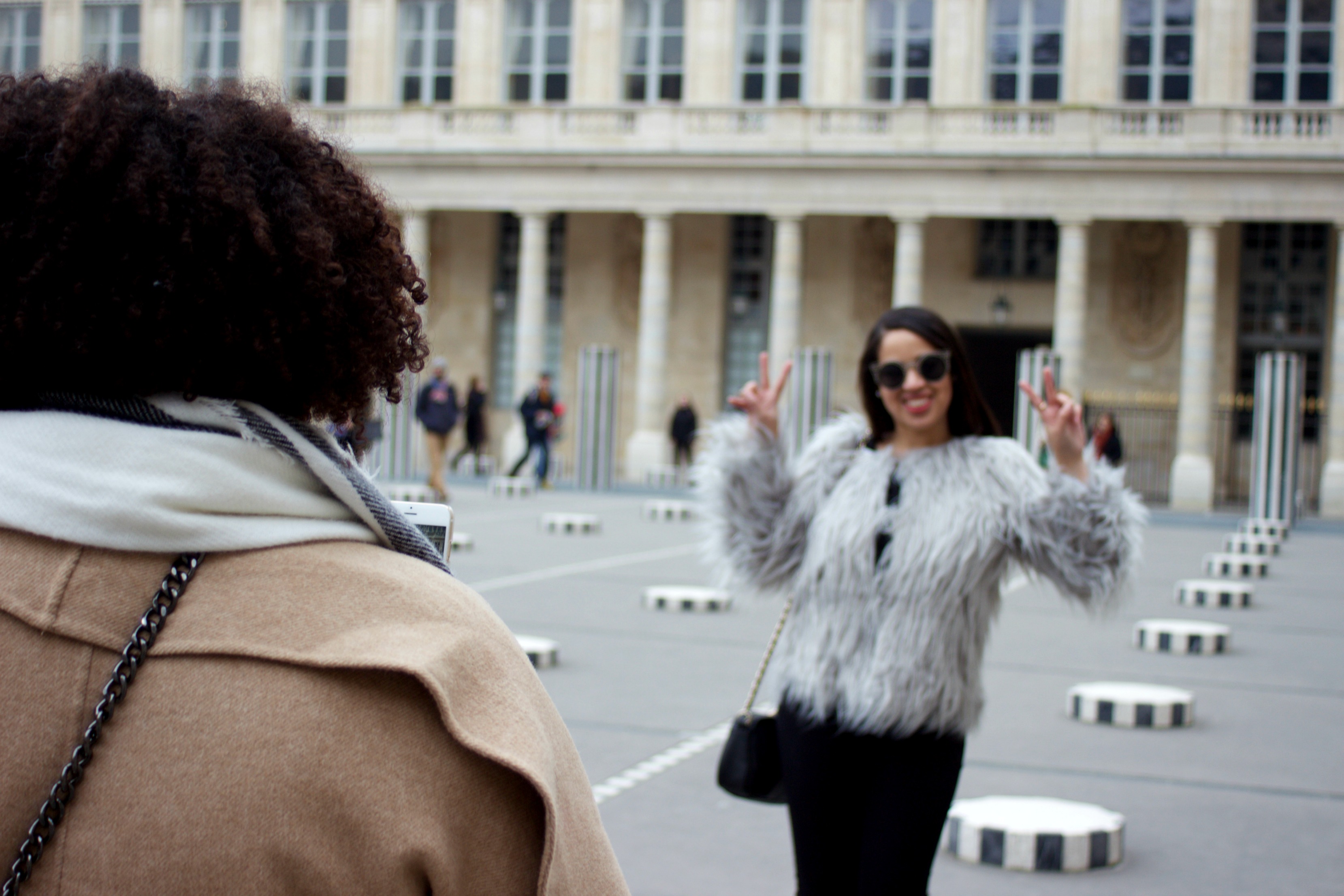 Faux Fur Outfit Paris